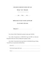 MẪU THÔNG BÁO VỀ VIỆC TỔ CHỨC QUYÊN GÓP CỦA TỔ CHỨC TÔN GIÁO potx