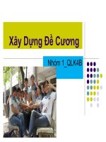 Xây dựng đề cương doc