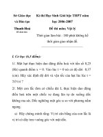 Đề thi chọn học sinh giỏi môn vật lý lớp 12 tỉnh Thanh Hóa năm 2006 - 2007 pps