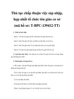 Thủ tục chấp thuận việc sáp nhập, hợp nhất tổ chức tôn giáo cơ sở (mã hồ sơ: T-BPC-139412-TT) doc