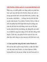 Giữ Firefox 4 luôn sạch sẽ và an toàn khi lướt web ppsx