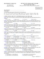 Đề Hóa ĐH năm 2010 mã 175 docx
