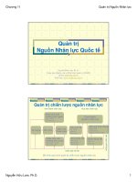 Chương 11 - Quản trị nguồn nhân lực quốc tế potx