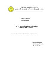 Luận văn : XỬ LÝ PHỤ PHẾ PHẨM TỪ TÔM BẰNG PHƯƠNG PHÁP VI SINH part 1 ppt