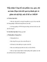Tiếp nhận Công bố sản phẩm rau, quả, chè an toàn (Dựa trên kết quả tự đánh giá và giám sát nội bộ); mã số hồ sơ 148249 pot