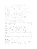 ĐỀ LUYỆN THI ĐẠI HỌC 2011 – Số 1 ppsx