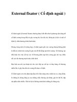 External fixator ( Cố định ngoài ) pptx