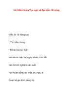 tìm hiểu chung Tục ngữ về đạo đức, lối sống pptx