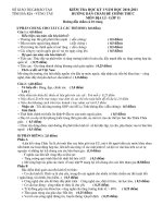 Đề kiểm tra học kì 1 môn địa lý lớp 11 tỉnh Bà Rịa Vũng Tàu năm học 2010 - 2011 ppsx