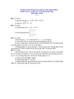 Đề chính thức Kỳ thi tuyển sinh lớp 10 trung học phổ thông thành phố Đà Nẵng môn toán năm 2009 -2010 potx