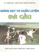 [Thể Dục Thể Thao] Nghệ Thuật - Kĩ Thuật Đá Cầu Phần 1 ppt