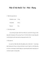 Một số bài thuốc Tai - Mui - Họng pot