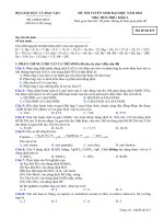 ĐÁP ÁN ĐỀ THI TUYỂN SINH ĐẠI HỌC_MÔN HÓA HỌC_KHỐI A_NĂM 2010_MÃ ĐỀ 815 docx