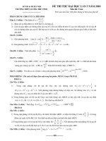 ĐỀ THI THỬ ĐẠI HỌC MÔN TOÁN LẦN 3 - TRƯỜNG THPT LƯƠNG THẾ VINH pps