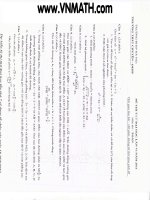 Đề thi thử đại học môn toán lần thứ 6 trường THPT chuyên đại học sư phạm doc