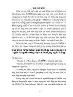 Quá trình hình thành giáo trình lý luận chung về ngân hàng thương mại và tín dụng ngân hàng p1 docx