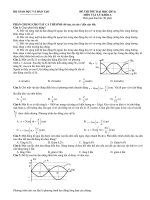 ĐỀ THI THỬ ĐẠI HỌC (Đề 4) MÔN VẬT LÝ KHỐI A doc