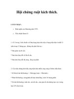 Hội chứng ruột kích thích ppt