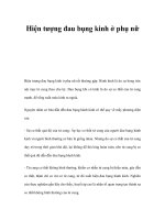 Hiện tượng đau bụng kinh ở phụ nữ docx