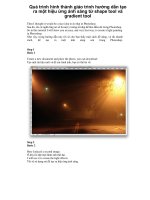 Quá trình hình thành giáo trình hướng dẫn tạo ra một hiệu ứng ánh sáng từ shape tool và gradient tool p1 doc