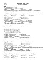 KIỂM TRA 1 TIẾT – TEST 3 MÔN : TIẾNG ANH 12 ĐỀ B docx