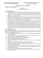 Đề thi tốt nghiệp chuyên ngành kế toán - Đề số 18 docx