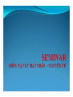 ĐỀ TÀI VẬT LÝ HẠT NHÂN 