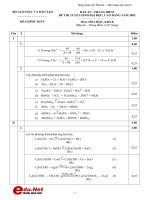 ĐÁP ÁN - THANG ĐIỂM ĐỀ THI TUYỂN SINH ĐH, CĐ_MÔN HÓA_KHỐI B_ NĂM 2005 potx