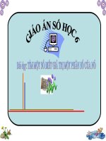bài giảng toán 6 tìm một số