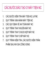 Các bước đào tạo ơ máy tiện NC pps