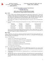 Đề thi tốt nghiệp chuyên ngành kế toán - Đề số 9 pot