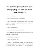 Thủ tục thẩm định việc tổ chức lại tổ chức sự nghiệp nhà nước (mã hồ sơ: T-BPC-139399-TT) ppsx