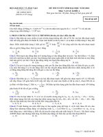 Đề thi ĐH môn LÝ khối A _2010 mã đề 485 doc