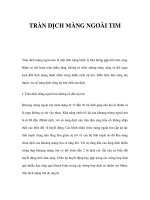 TRÀN DỊCH MÀNG NGOÀI TIM pptx