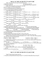 BỘ CÂU HỎI TRẮC NGHIỆM SINH HOC ppsx