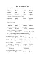 ĐỀ THI THỬ ĐẠI HỌC 2011 – ĐỀ 23 pps