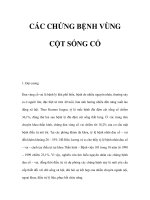 CÁC CHỨNG BỆNH VÙNG CỘT SỐNG CỔ doc