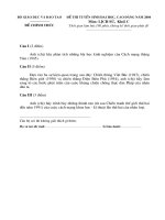 ĐỀ THI TUYỂN SINH ĐẠI HỌC, CAO ĐẲNG NĂM 2004 Môn thi: LỊCH SỬ, khối C doc