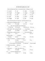 ĐỀ THI THỬ ĐẠI HỌC 2011 – ĐỀ 2 pptx