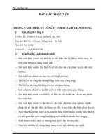 thực tập tại công ty tnhh cơ khí thành trung và phân tích các hoạt động quản trị , kết quả kinh doanh từ 2010 - 2012