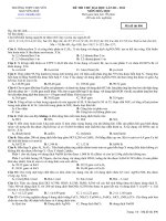 Đề thi thử hóa - THPT Nguyễn Huệ doc