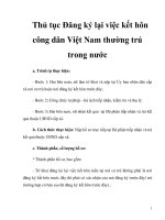 Thủ tục Đăng ký lại việc kết hôn công dân Việt Nam thường trú trong nước pps