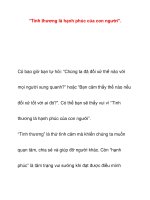 “Tình thương là hạnh phúc của con người”. docx