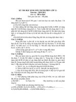 KỲ THI HỌC SINH GIỎI THÀNH PHỐ- LỚP 12 Năm học : 2010-2011 Môn thi : HÓA HỌC pps