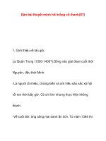 Dàn bài thuyết minh hồi trống cổ thanh(ST) doc