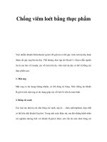 Chống viêm loét bằng thực phẩm pot