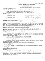 ĐỀ THI THỬ ĐẠI HỌC NĂM 2011 Môn Thi: TOÁN – Khối A potx