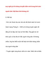 suy nghĩ gì về những chuyển biến mới trong tình cảmngười dân Việt Nam pps