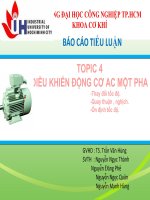 ĐIỀU KHIỂN ĐỘNG CƠ AC MỘT PHA