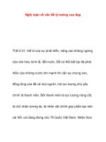 Nghị luận về vấn đề lý tưởng cao đẹp pps